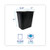 Boardwalk wastebasket rectangle 6 to 10 gallon plastic, black