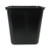 Boardwalk wastebasket rectangle 6 to 10 gallon plastic, black