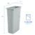 Slim Waste Container side info