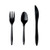 Boardwalk BWK3KITBLPP Three Piece Polypropylene Cutlery Kit front