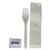 Three-Piece Utensil Set fork salt napkin