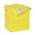 Boardwalk BWK16YELCLOTHV2 Microfiber Cleaning Cloths stack