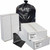 Everyday Genuine Joe EJOHD385822K High-Density Black Can Liners bag and box