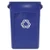 Rubbermaid 354007blu Slim Jim recycling container with