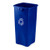 Rubbermaid 356973blu Untouchable square recycling container