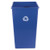 Rubbermaid 395973blu Glutton square recycling container 50