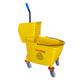 Mop Bucket with Side Press Wringer Combo Yellow