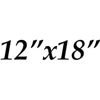 12x18 Inch Black Strip Pads