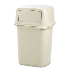 Commercial trash can Rubbermaid Ranger plastic, beige