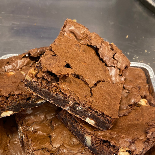 Brownie - With Hazelnut & White Chocolate Chips Brownie - With Hazelnut & White Chocolate Chips