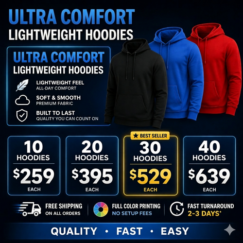 LightWeight Hoodie  Package