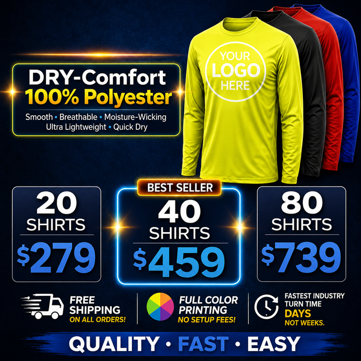 Dry-Comfort Longsleeve T-Shirt Package