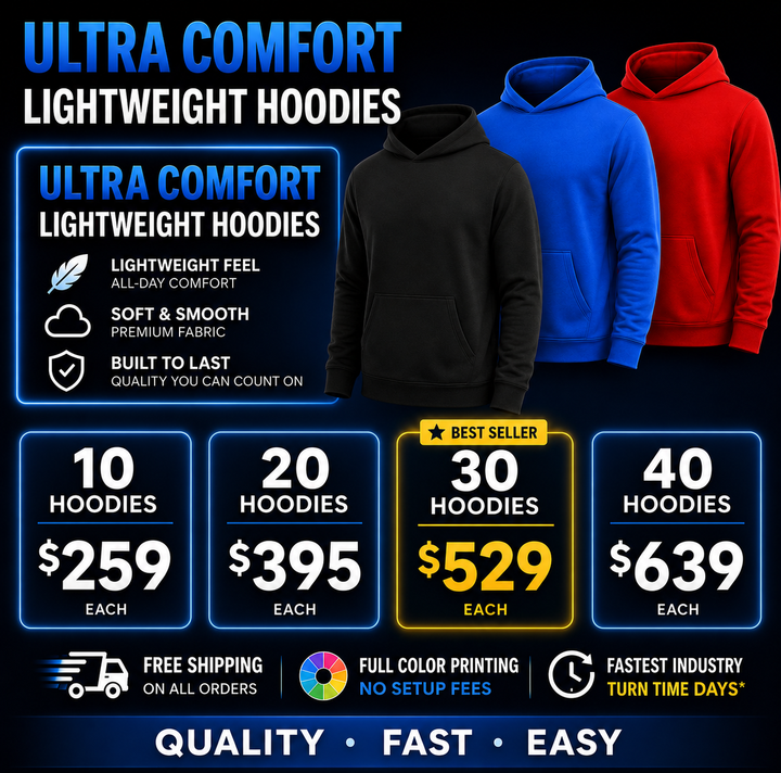 LightWeight Hoodie  Package
