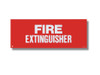 BL120 Vinyl Self-adhesive Fire Extinguisher Sign 12" x 4.5"