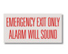 BL169 Self-adhesive Vinyl Emergency Exit Only... 12" x 6"