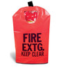 FEC1W - Small Fire Extinguisher Cover w/ Hook-and-Loop & Window