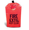 FEC2W - Medium Fire Extinguisher Cover w/ Hook-and-Loop & Window