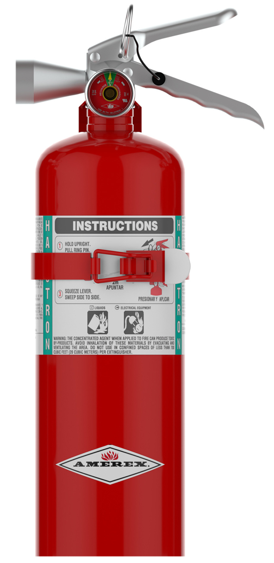 Amerex 5 LB. Halotron Fire Extinguisher - B386T 5B:C