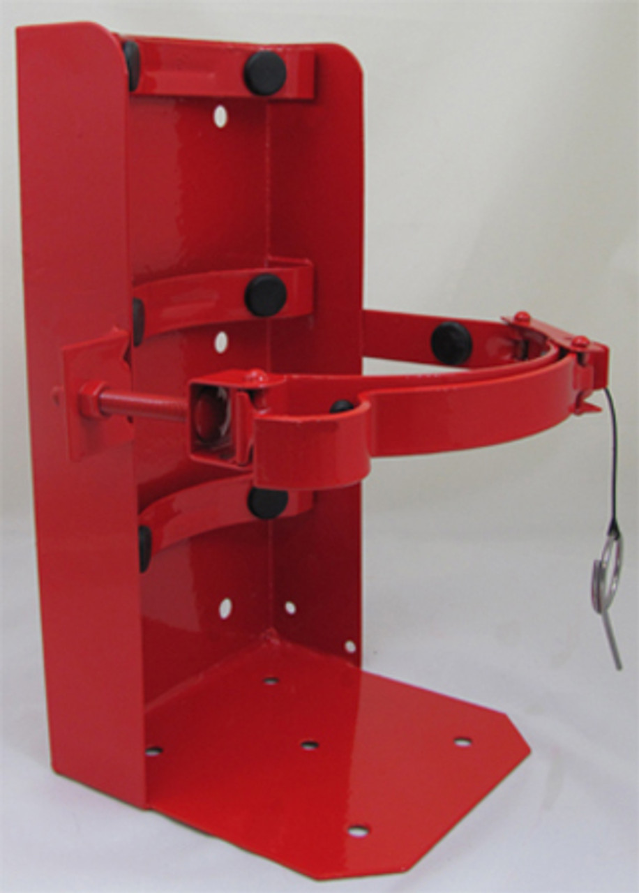 Amerex 810G - 7" Cylinder Red Galvanized Fire Extinguisher Bracket