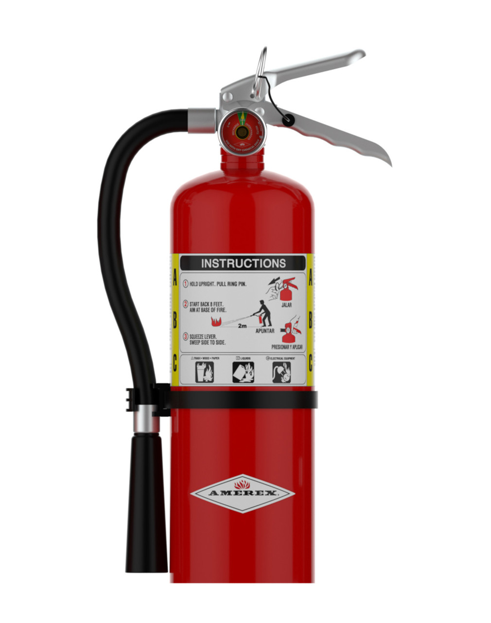 Amerex B500 - 5 lb ABC Dry Chemical Fire Extinguisher (2A:10B:C) BEST SELLER