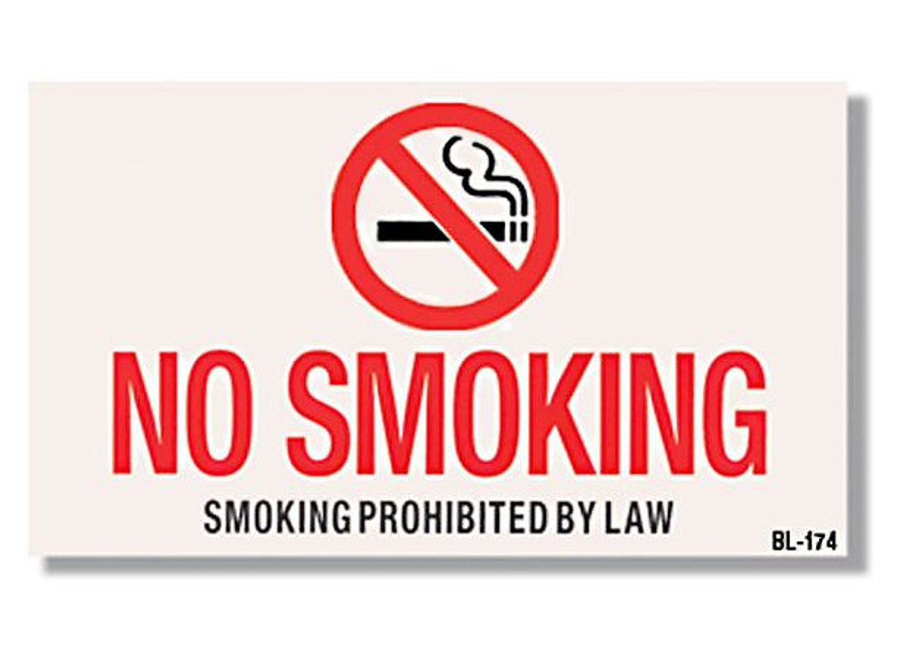 BL174 - Self-adhesive Vinyl "No Smoking" Sign