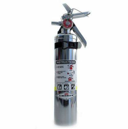 Amerex B417TC 2.5 LB. Chrome ABC Dry Chemical Fire Extinguisher