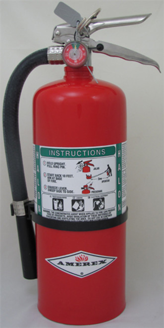 halon fire extinguisher