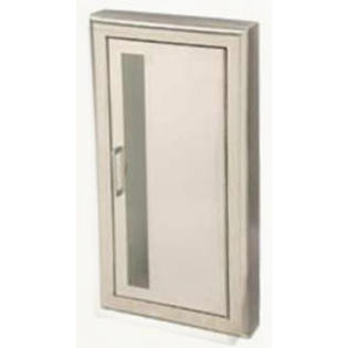 1037V10 Semi Recessed Stainless Steel Cabinet