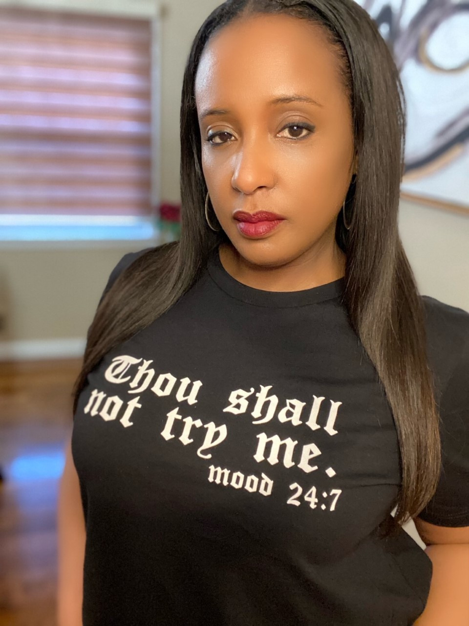 Thou Shall Not Try Me Graphic T-shirt 