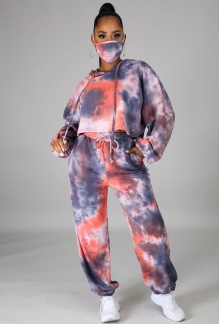 3pc. Tie Dye Jogger Set