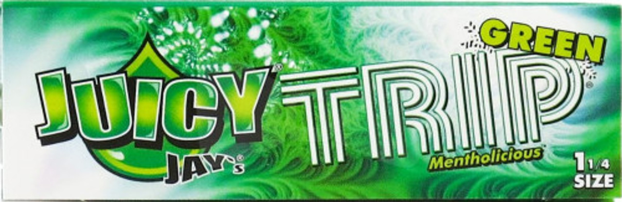 Juicy Jay's Green Trips 1 1/4 (1.25) Flavored Hemp Rolling Papers