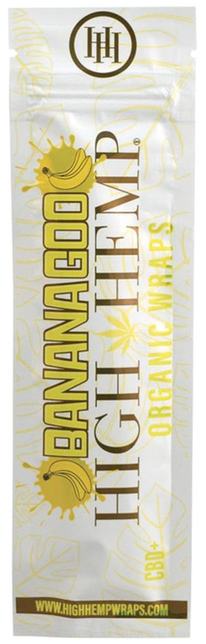 High Hemp Banana Goo Flavored Organic Hemp Wraps Single