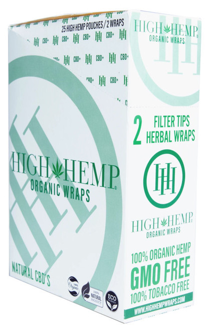 High Hemp Natural Flavored Organic Hemp Wraps Box