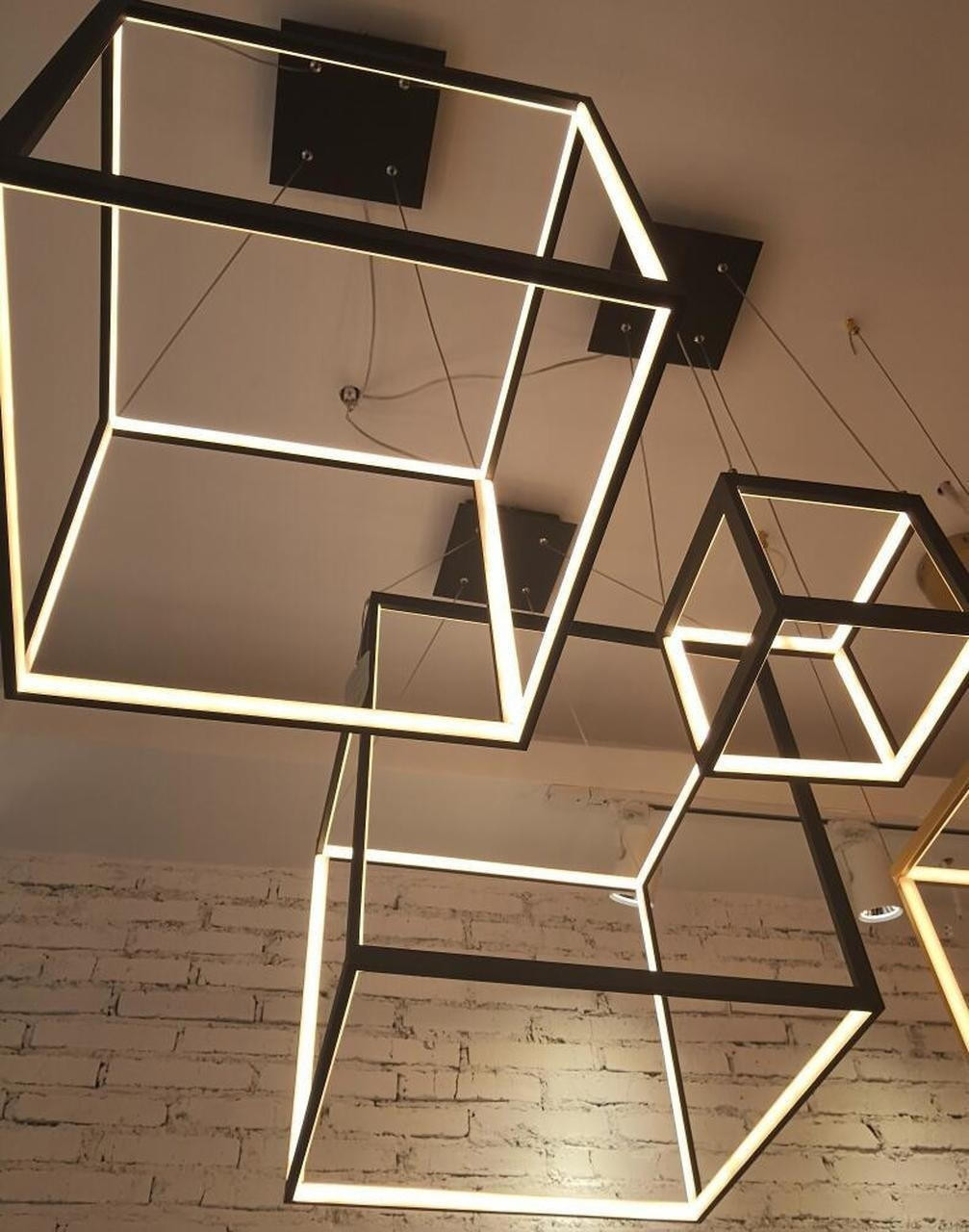 Nuria Modern Contemporary Cube LED Pendant Light - jasboutique.co.uk