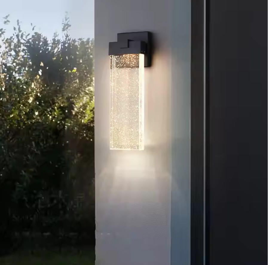 Ari Presents: Modern Black Exterior Wall Lighting with Glass