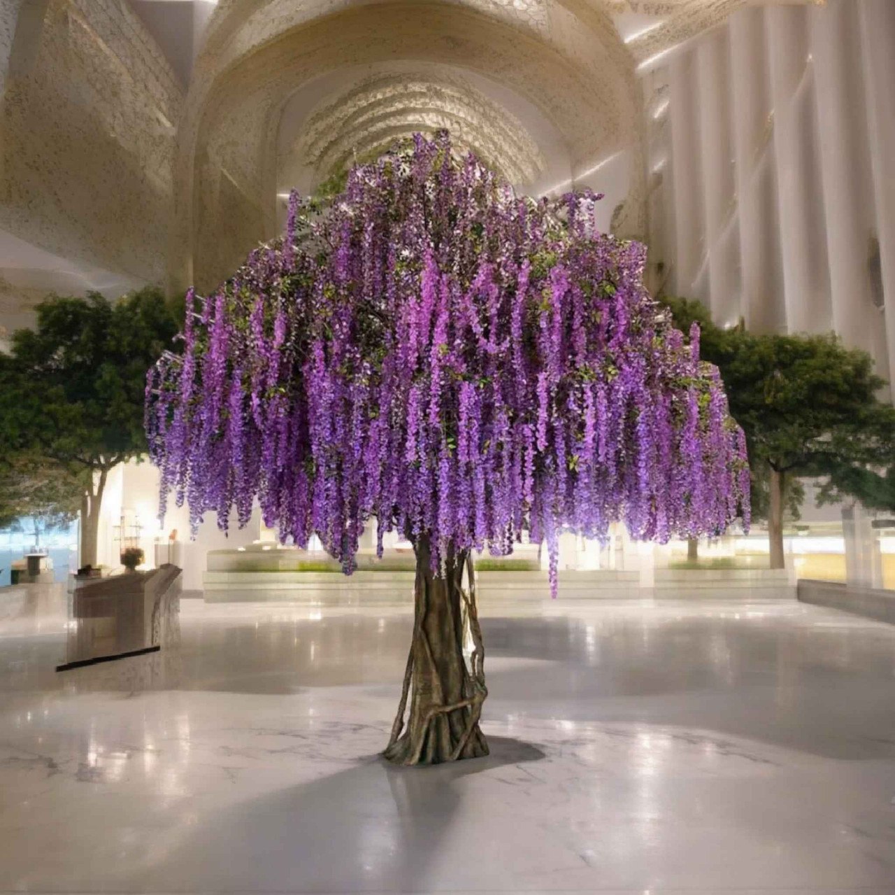 Penelope: Customizable Artificial Purple Wisteria Tree - Large Faux Wisteria  in Multiple Sizes