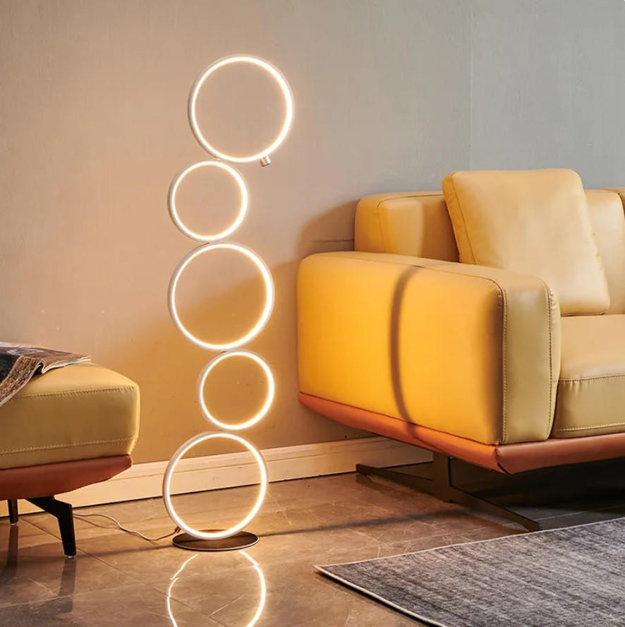 Emrys: LED Circle Floor Lamp Modern Floor Lights For Bedroom