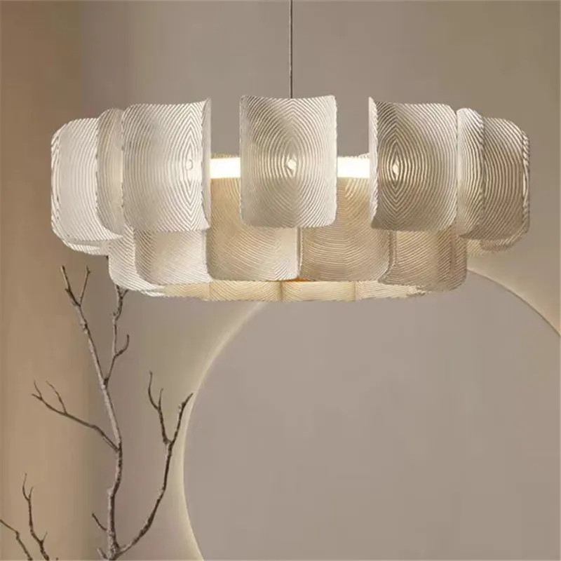 Modern Luxury Led large Chandelier Wabi Sabi Pendant Light for Living ...