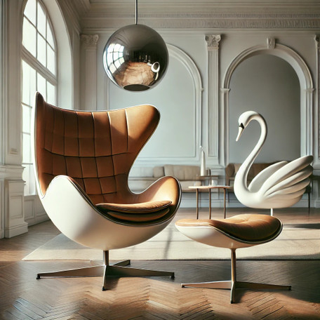 Arne Jacobsen : La chaise Egg et la chaise Swan – des designs d&#39;une élégance intemporelle et d&#39;une valeur surprenante