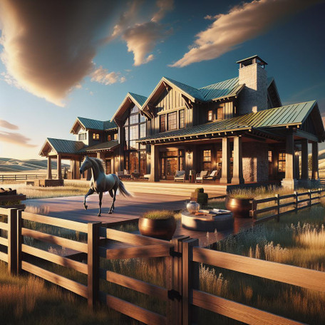 Explore Double RL Ranch's fusion of American heritage and luxury design, unveiling a unique architectural narrative