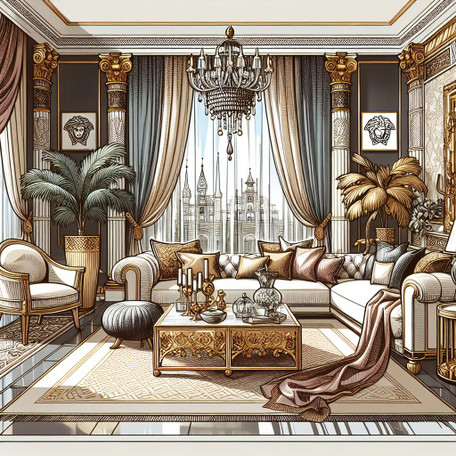 Hjemmeinnredning Versace: Hvordan ta med high-end mote inn i hjemmet ditt