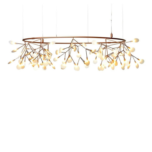 Olive Branch Stainless Steel Heracleum Big O Round Chandelier Replica