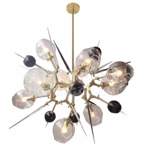 London Studio Collection - 10 Bursting Globe Chandelier