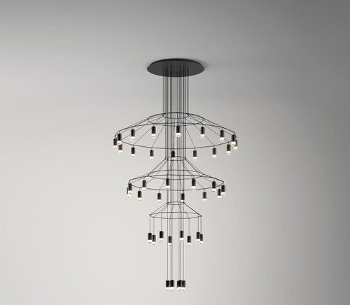 Wireflow Chandelier 42 LED 0378 Reproduction