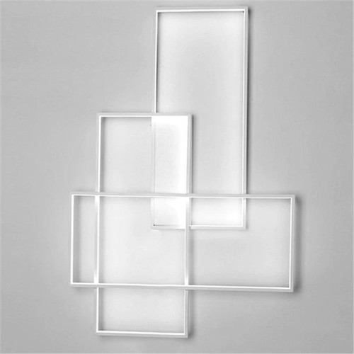 Myla White CLEARANCE- Contemporary LED Rectangle Minimalist Wall Sconce - Scandinavian Wall Lighting 