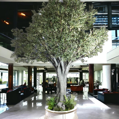 Nila: Artificial Olive Tree Indoor - Realistic Olive Tree - Giant Artificial Trees