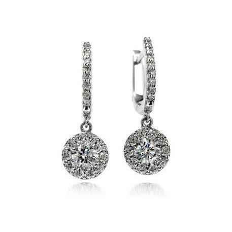 Isabella: Diamond .Set Lady Dangle Earrings