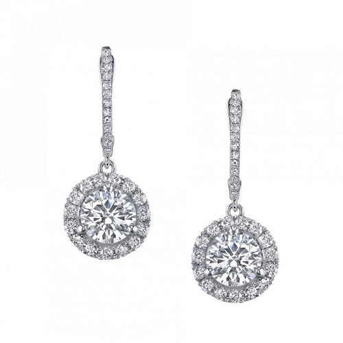 Sydney: Exquisite Diamond Dangle Earrings for Ladies .4.50ct Natural Diamonds
