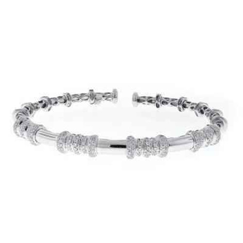 Orion: Bangle di diamanti Micro Pave .5CT Diamanti rotondi