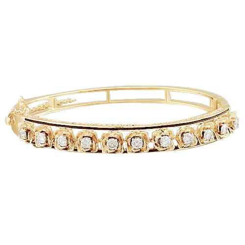 Aurora: Elegant Diamond .Embellished Bangle